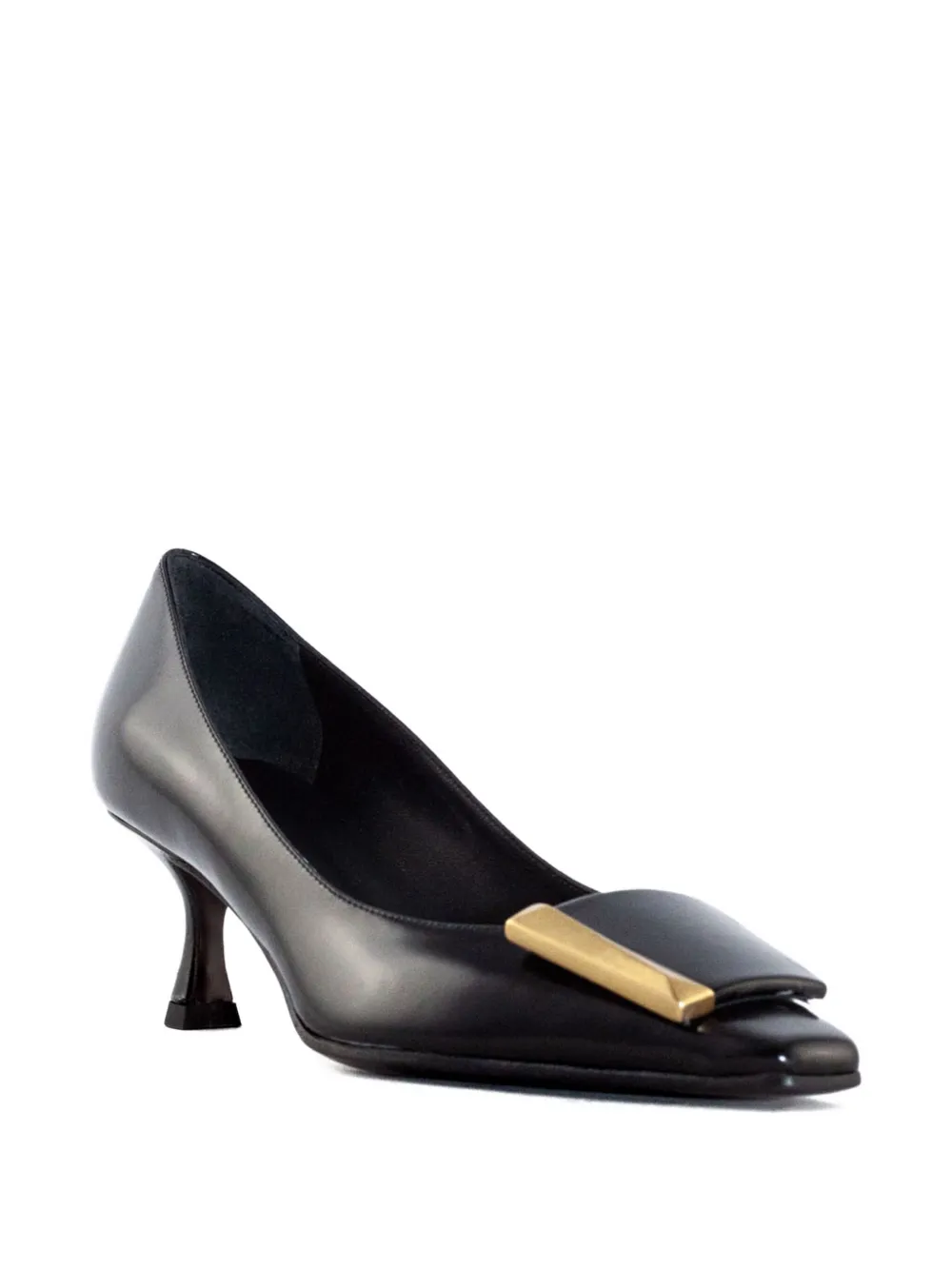 Roberto Festa 45mm leather square-toe pumps Black