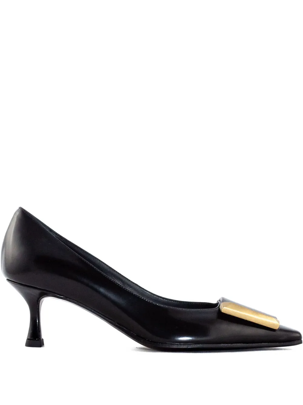Roberto Festa 45mm leather square-toe pumps Black