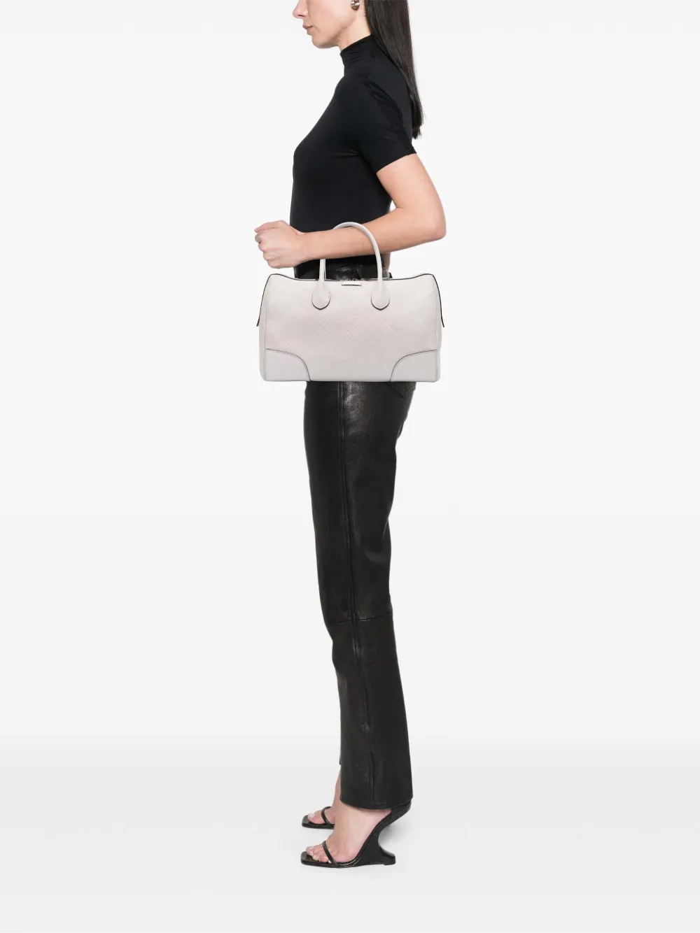 Gucci Pre-Owned 2016-2025 Diamante Leather boston bag | Pre-Owned | Image 2