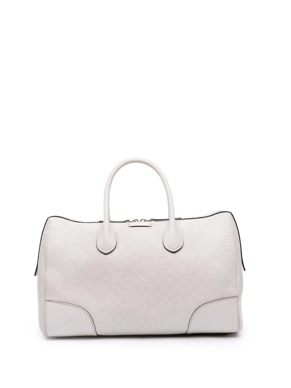 Gucci Pre-Owned 2016-2025 Diamante Leather boston bag | White | Image 1