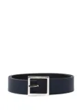 Orciani saffiano-leather reversible belt - Black