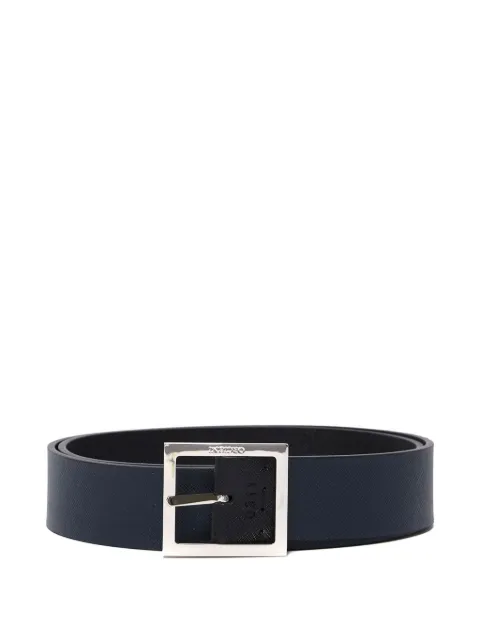 Orciani saffiano-leather reversible belt
