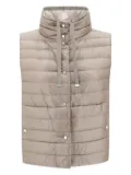 Herno quilted high-collar vest - Neutrals