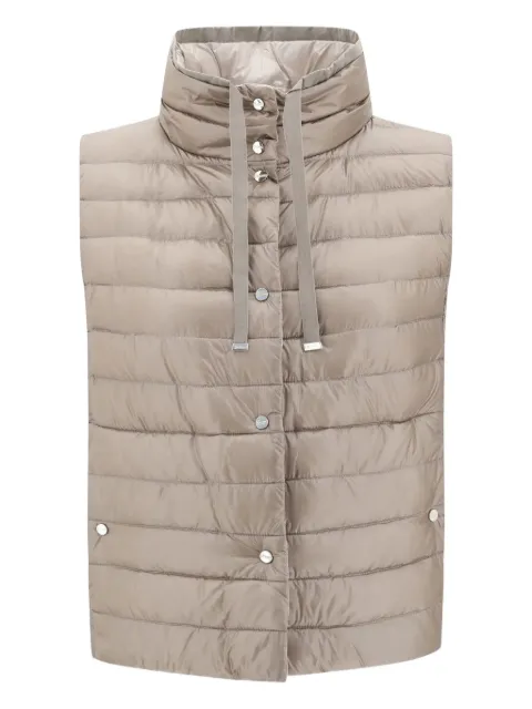 Herno quilted high-collar vest