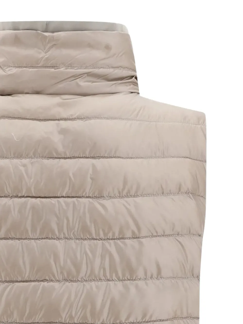 Herno Gewatteerde top met hoge hals Beige