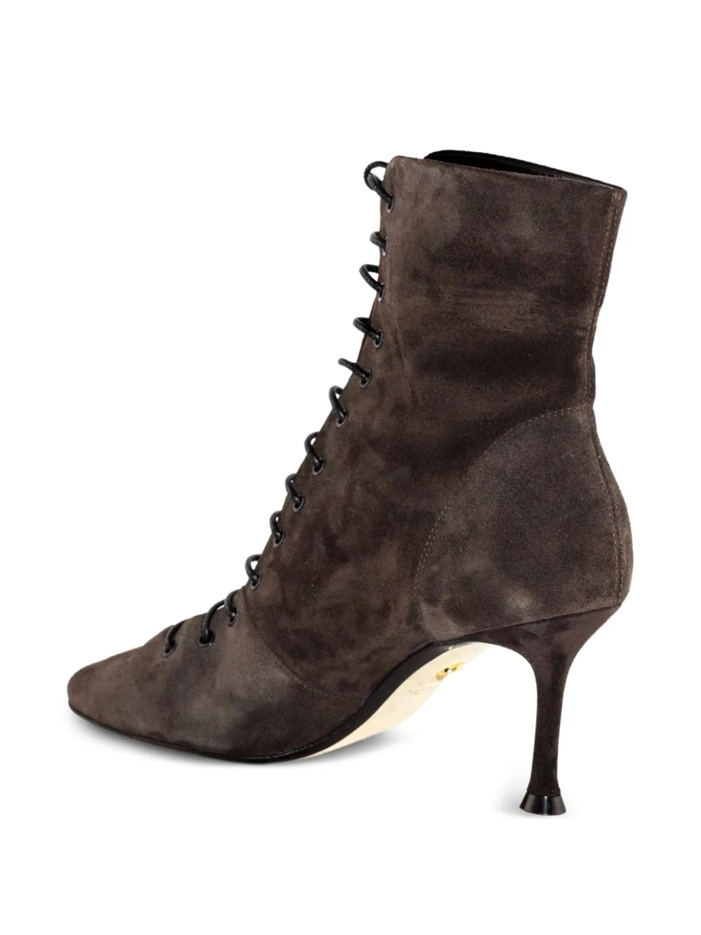 Alevì 80mm lace-up suede boots Brown