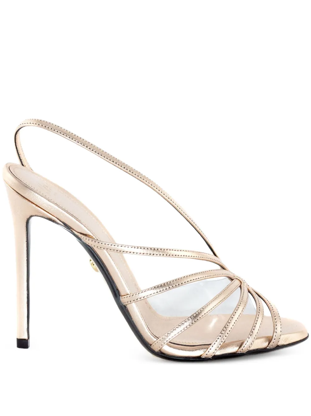 Alevì 120 mm leren slingback sandalen Beige