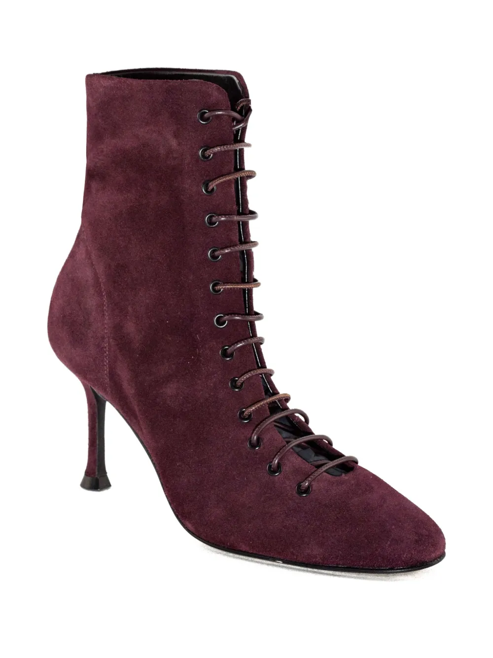 Alevì lace-up suede ankle boots Red