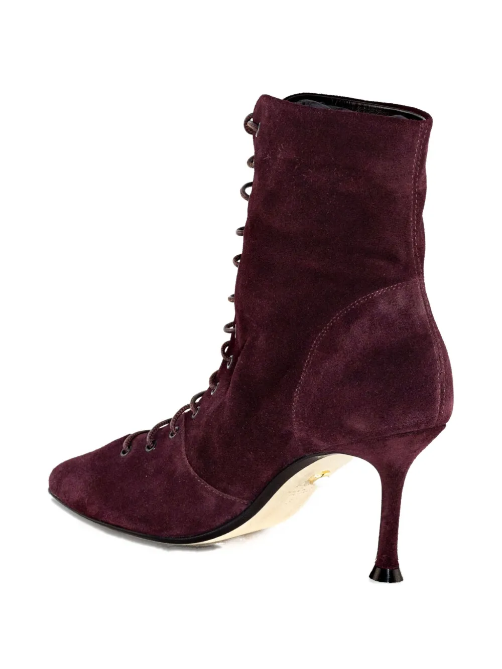 Alevì lace-up suede ankle boots Red
