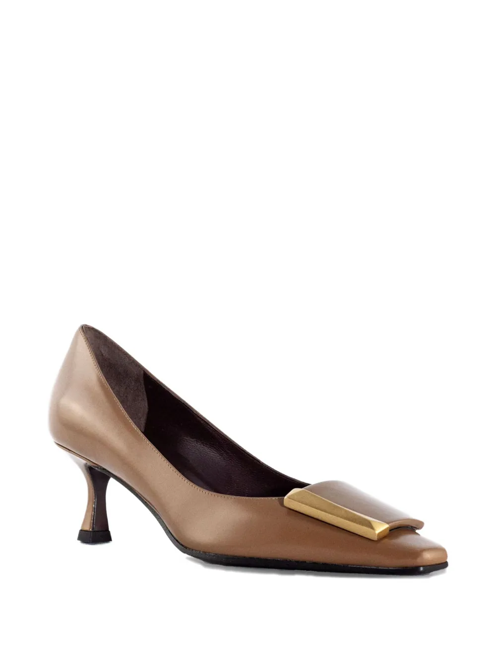 Roberto Festa 45mm buckle-detail leather pumps Brown