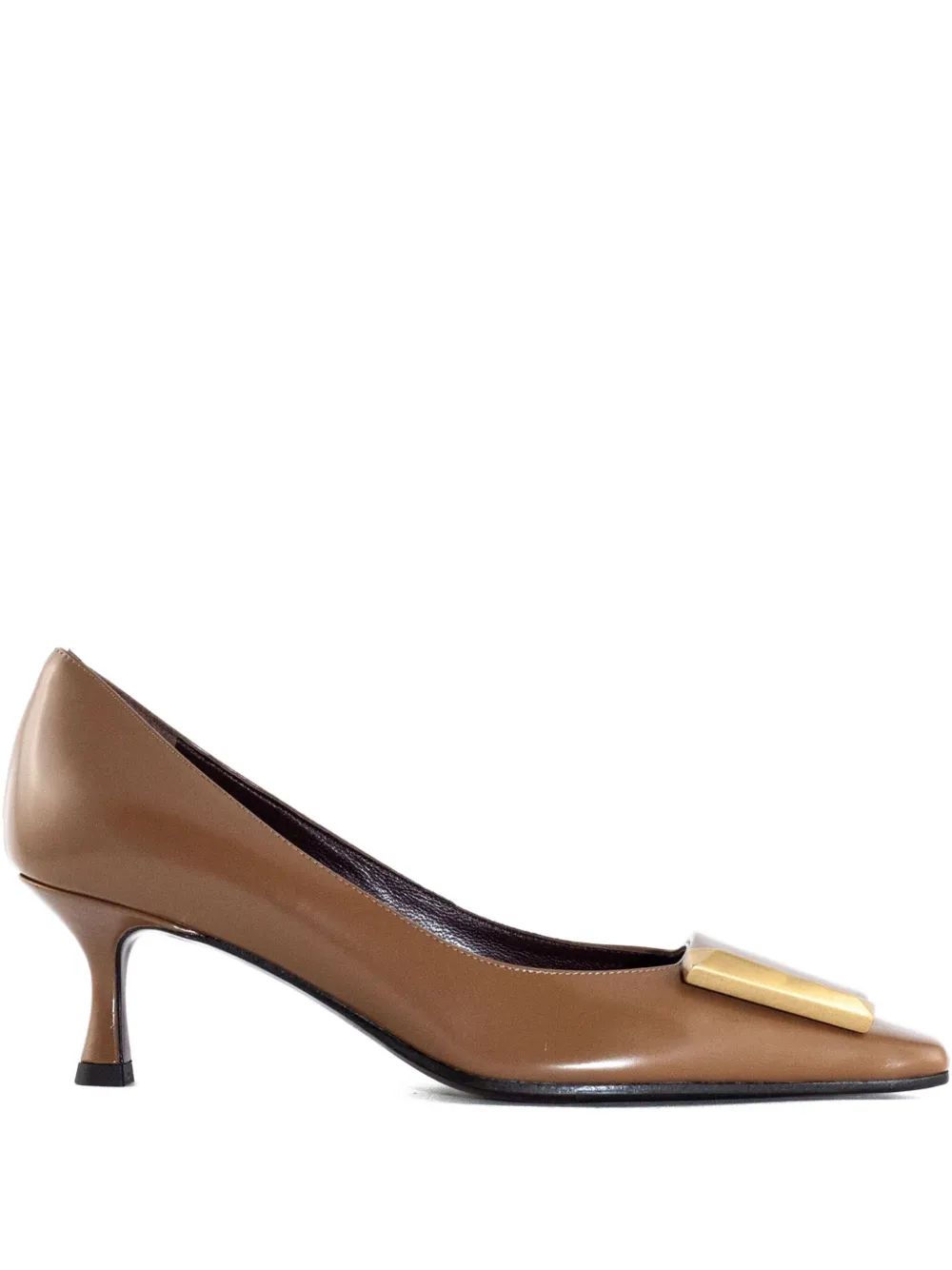 Roberto Festa 45mm buckle-detail leather pumps Brown