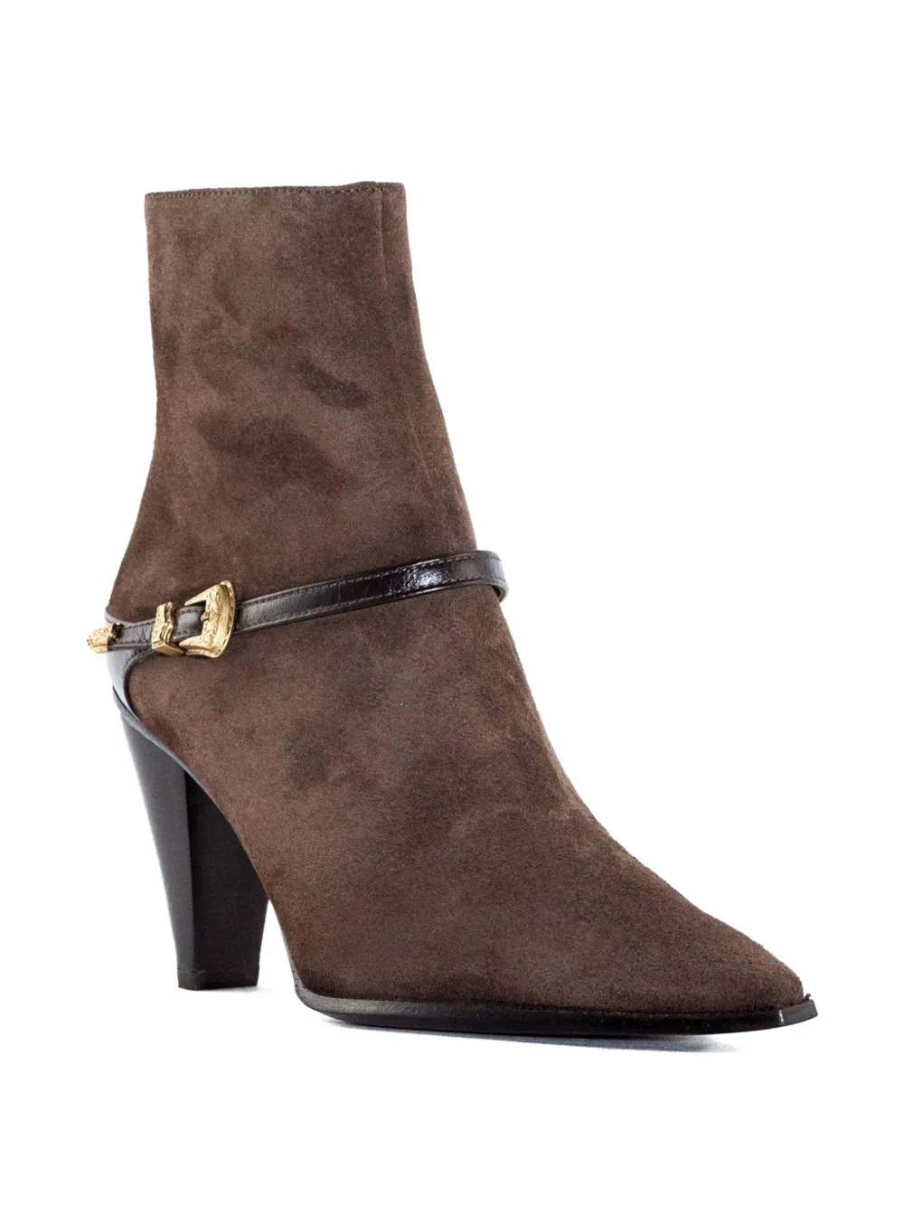 Roberto Festa 80mm suede ankle boots Brown