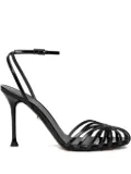 Alevì 95mm Ally patent-leather sandals - Black