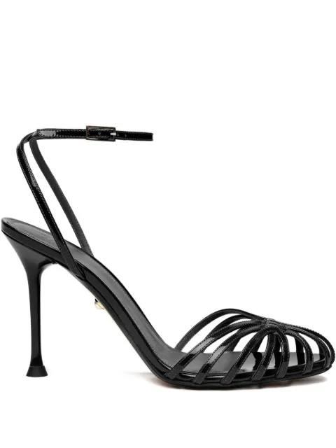 Alevì sandalias Ally de charol con tacón de 95mm