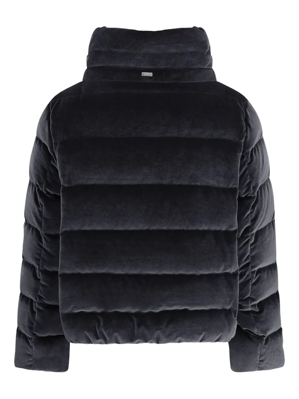 Herno Gewatteerd jack met chenille-effect Zwart