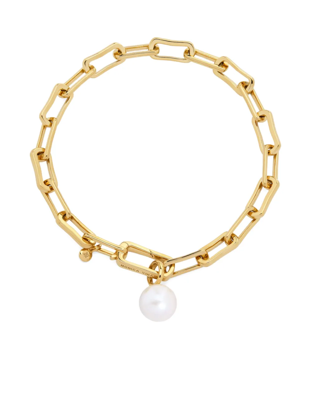 Monica Vinader Bracciale a catena Alta in oro vermeil 18 carati riciclato