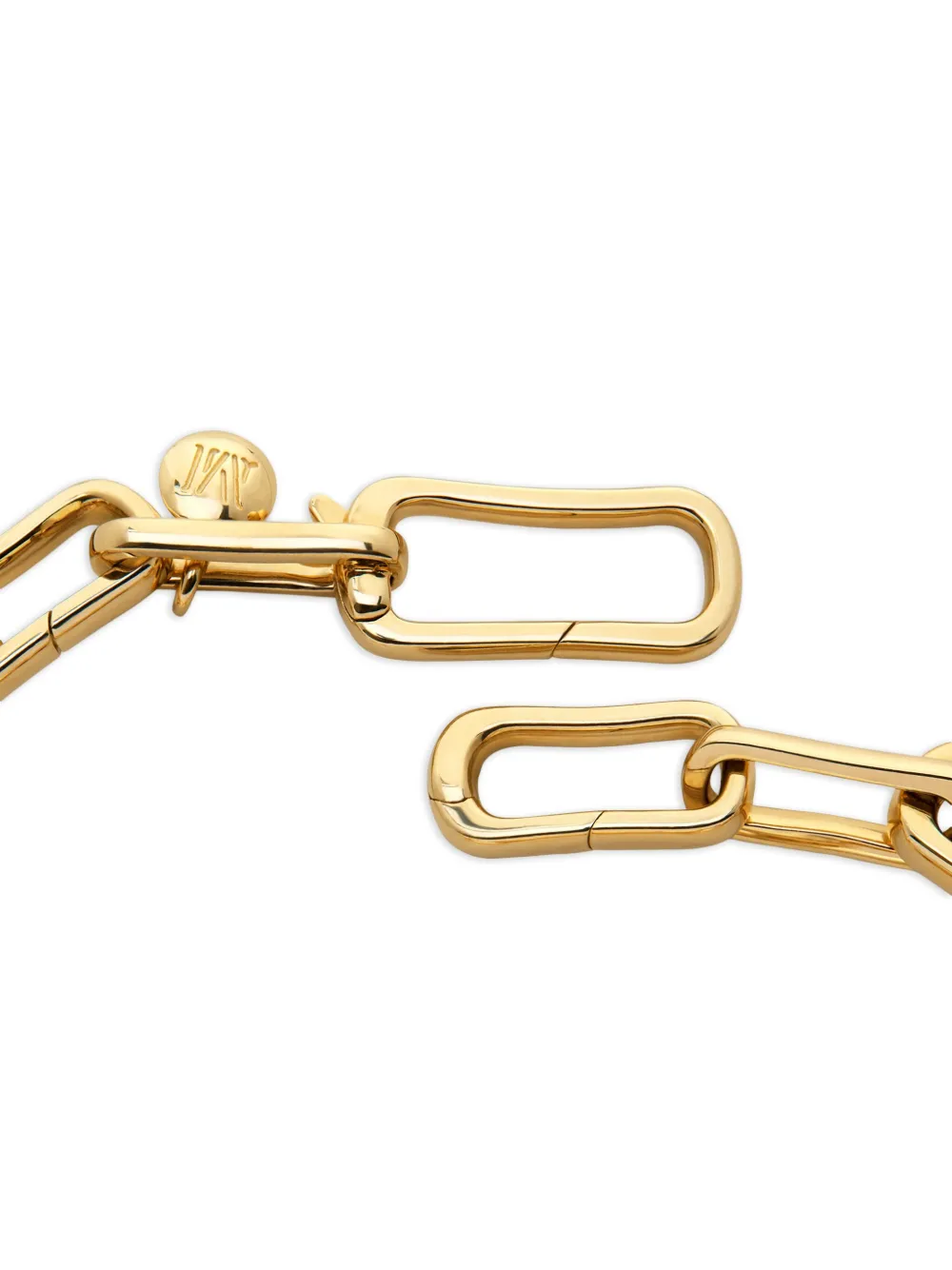 Monica Vinader Recycled 18k Gold Vermeil Alta Chain Pearl Bracelet In Brown