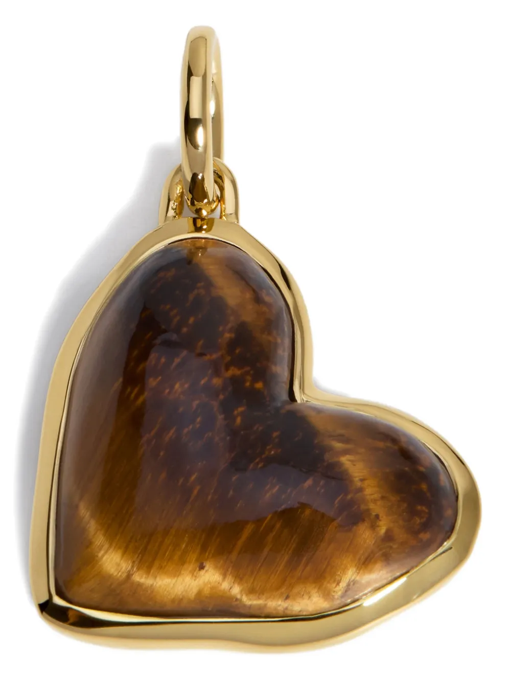Monica Vinader 18k Gold-vermeil And Tiger-eye Pendant Necklace In Gold