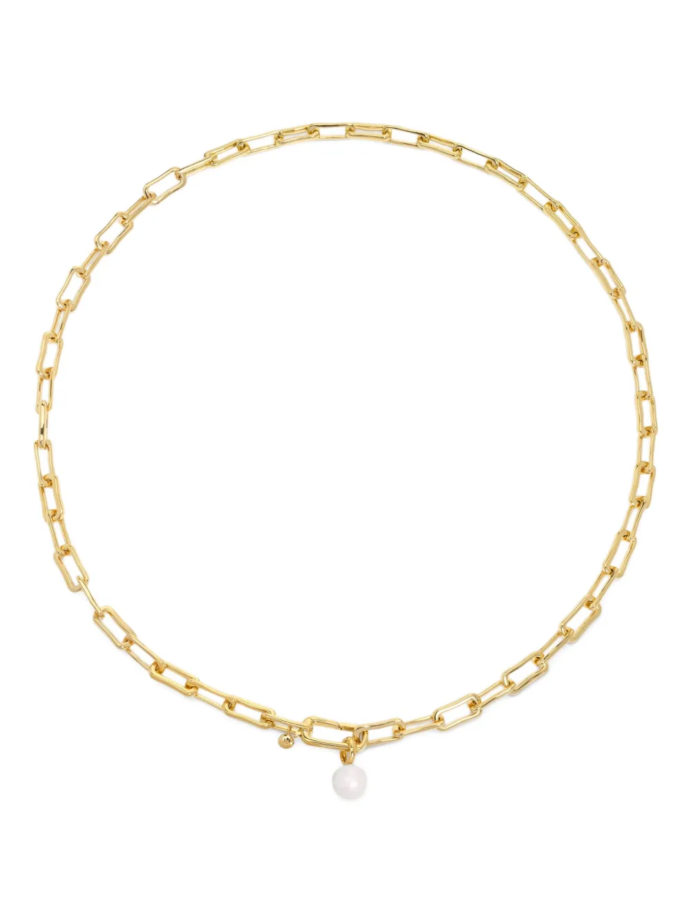 Monica Vinader Collana a catena con perle - Oro