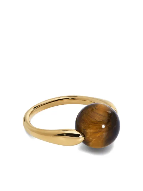 Monica Vinader anillo con ojo de tigre