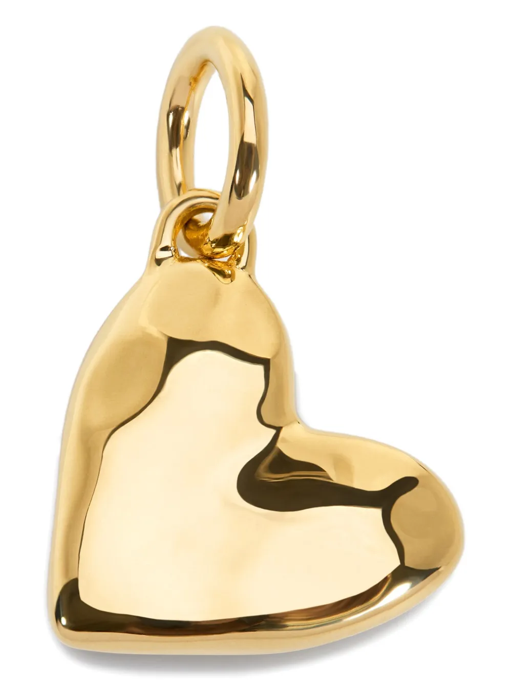 Monica Vinader 18k Gold-vermeil Heart-pendant Necklace In Brown