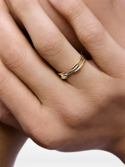 Monica Vinader bague link en métal mélangé