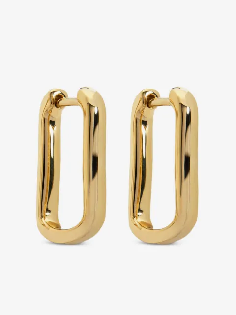 Monica Vinader Par de brincos Alta em ouro vermeil reciclado 18k