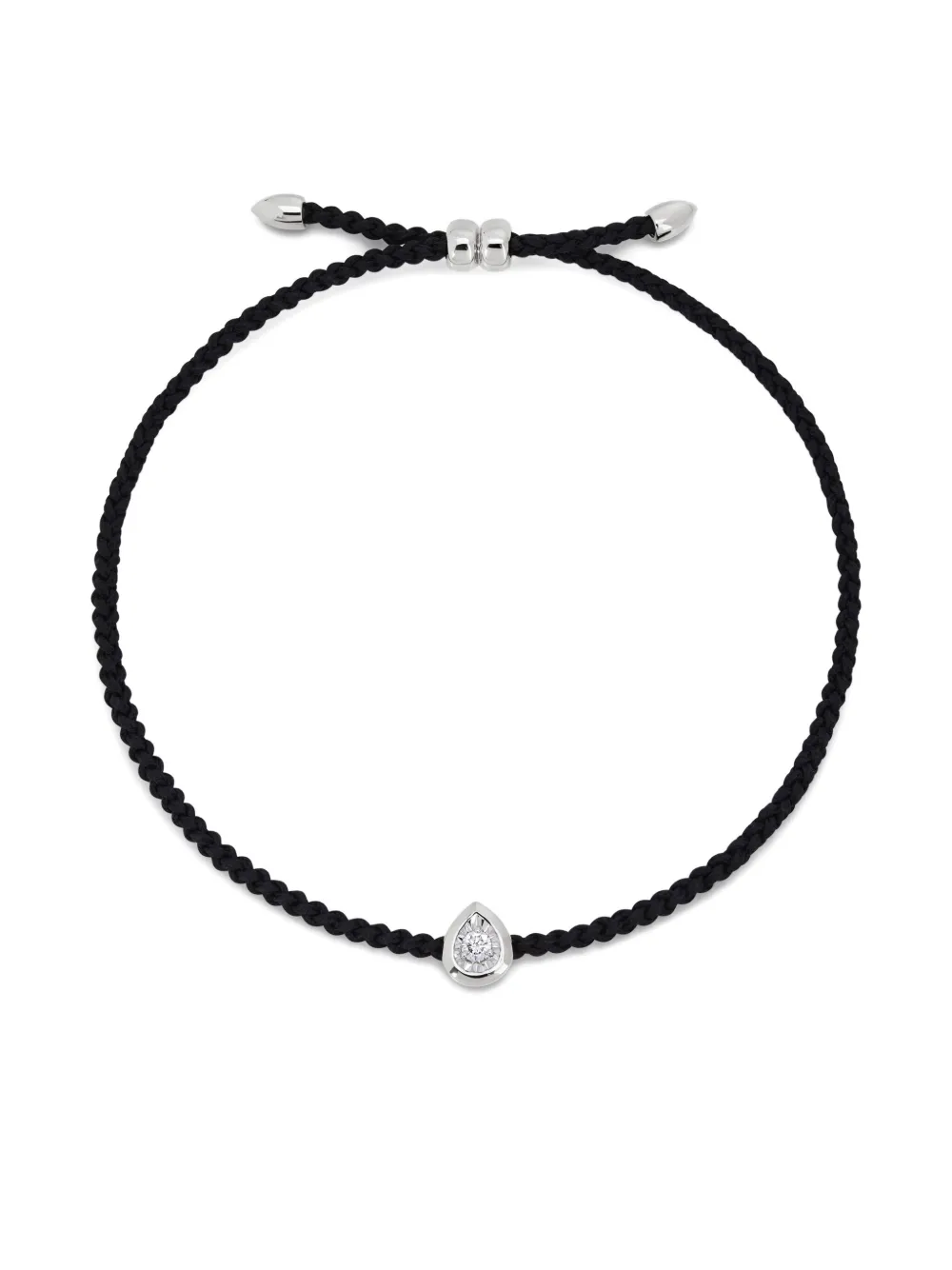 Monica Vinader Bracciale con diamanti - Nero