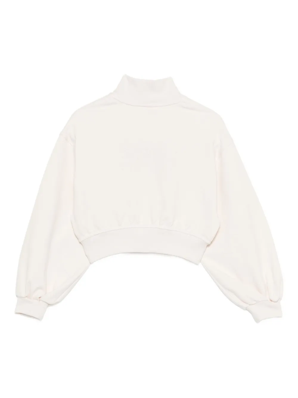 Elisabetta Franchi La Mia Bambina Sweater met geborduurd logo Wit