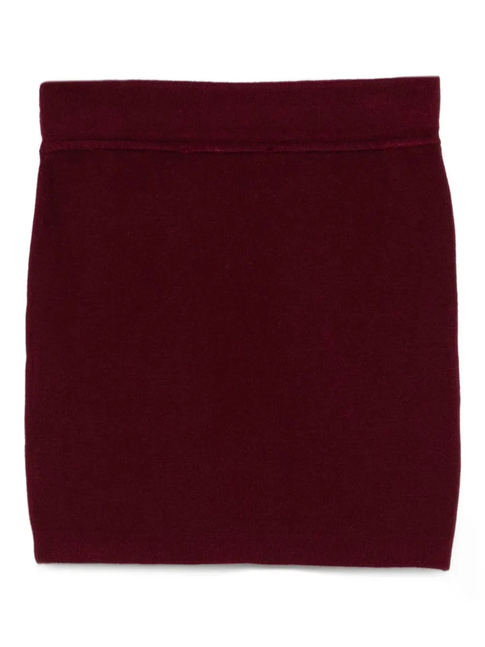 Elisabetta Franchi La Mia Bambina Verfraaide gebreide rok Rood