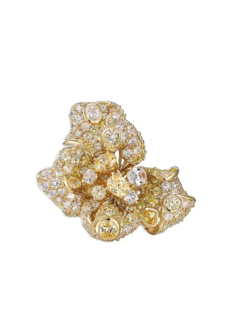 Anabela Chan 18K yellow gold vermeil Mini Bloomingdale ring