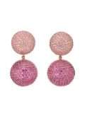 Anabela Chan 18K rose gold vermeil Bauble sapphire earrings - Pink