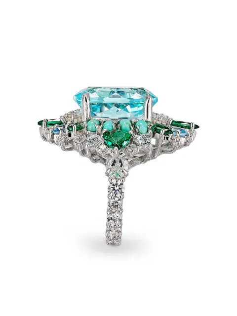 Anabela Chan Aqua Poseidon multi-stone ring