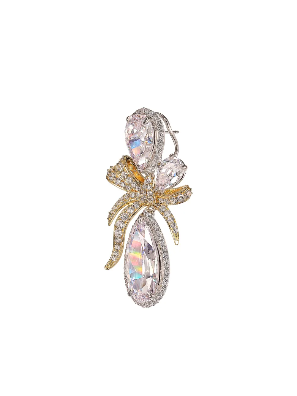 Anabela Chan Ruban Diamond Earrings In Gold