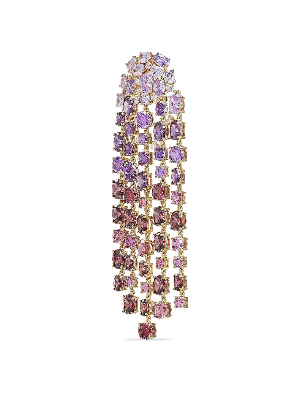 Anabela Chan 18K yellow gold vermeil Lavender Ombré Cascade earrings | Image 2