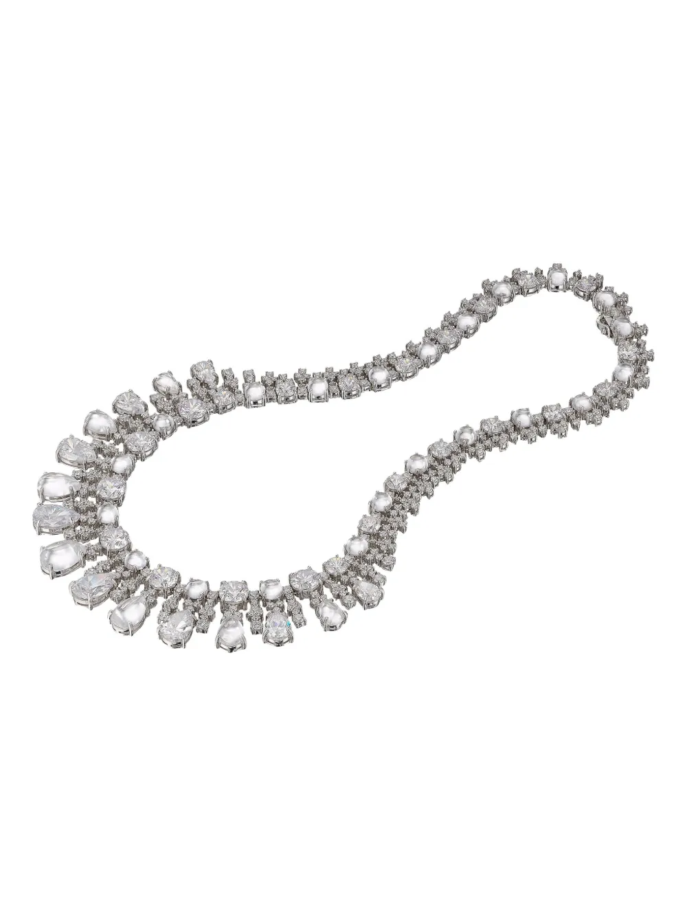 Anabela Chan Tutti Frutti Diamond Necklace In Metallic