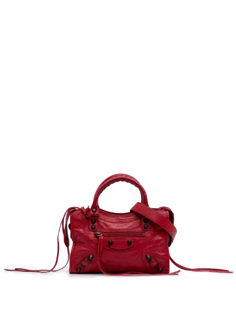 Balenciaga Pre-Owned 2013 Mini Lambskin Motocross Classic City satchel