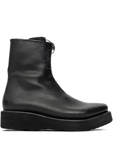Devoa lace-up side-zip biker boots