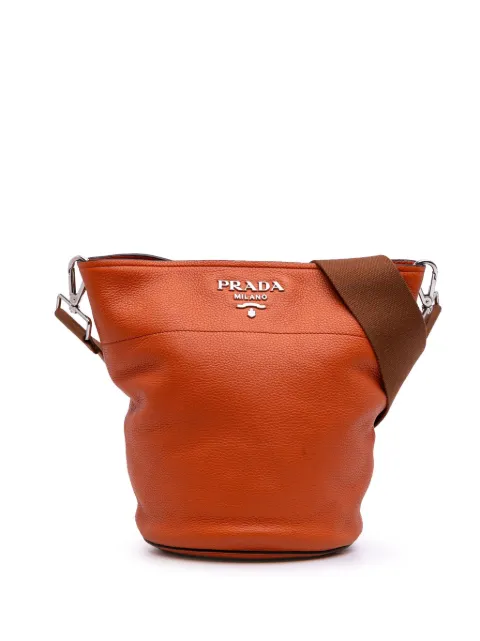 Prada Pre-Owned 2013-2025 Vitello Daino bucket bag