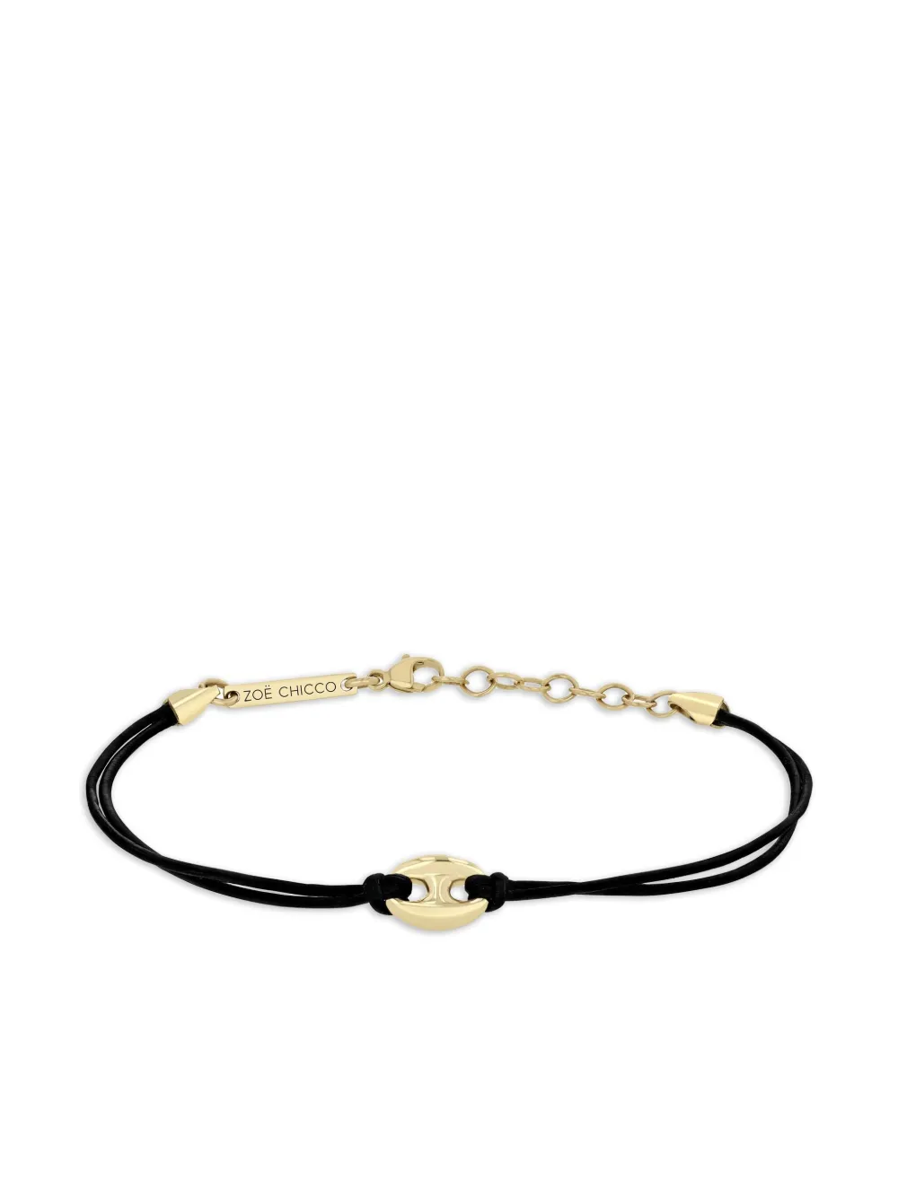 Zoë Chicco 14K yellow gold charm bracelet