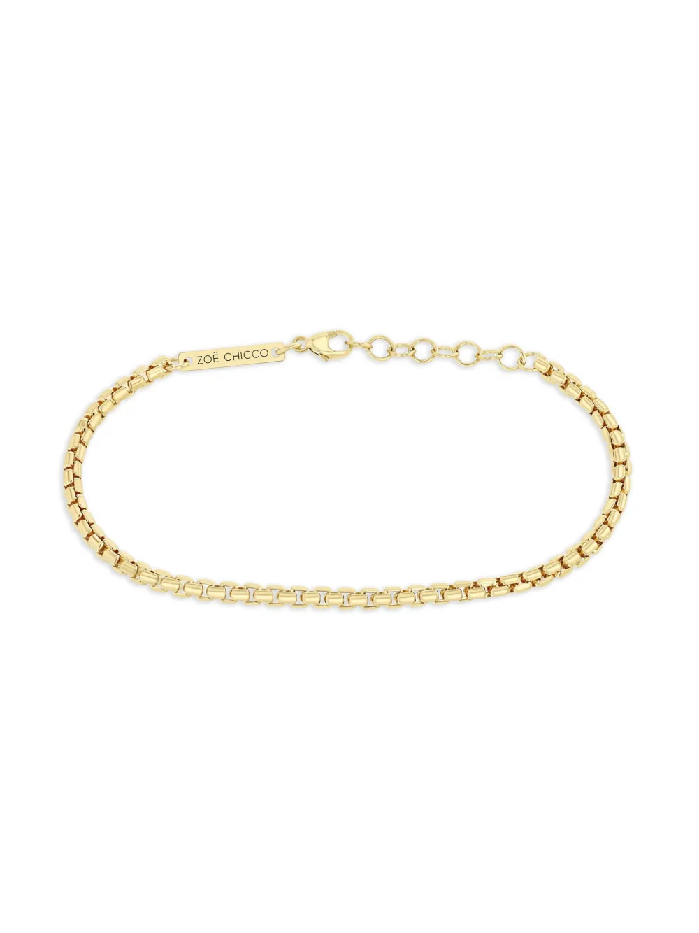 Zoë Chicco 14k Yellow Gold Box-chain Bracelet In Gold