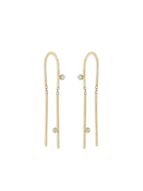 Zoë Chicco 14K yellow gold Wire diamond earrings