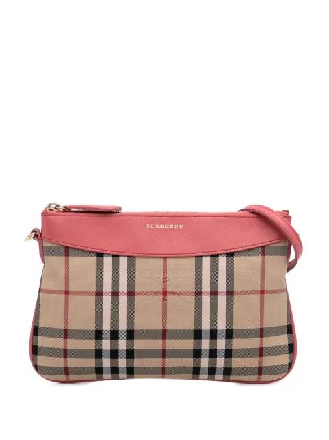 Burberry Pre-Owned 2000-2017 Haymarket Check Canvas Peyton crossbody bag