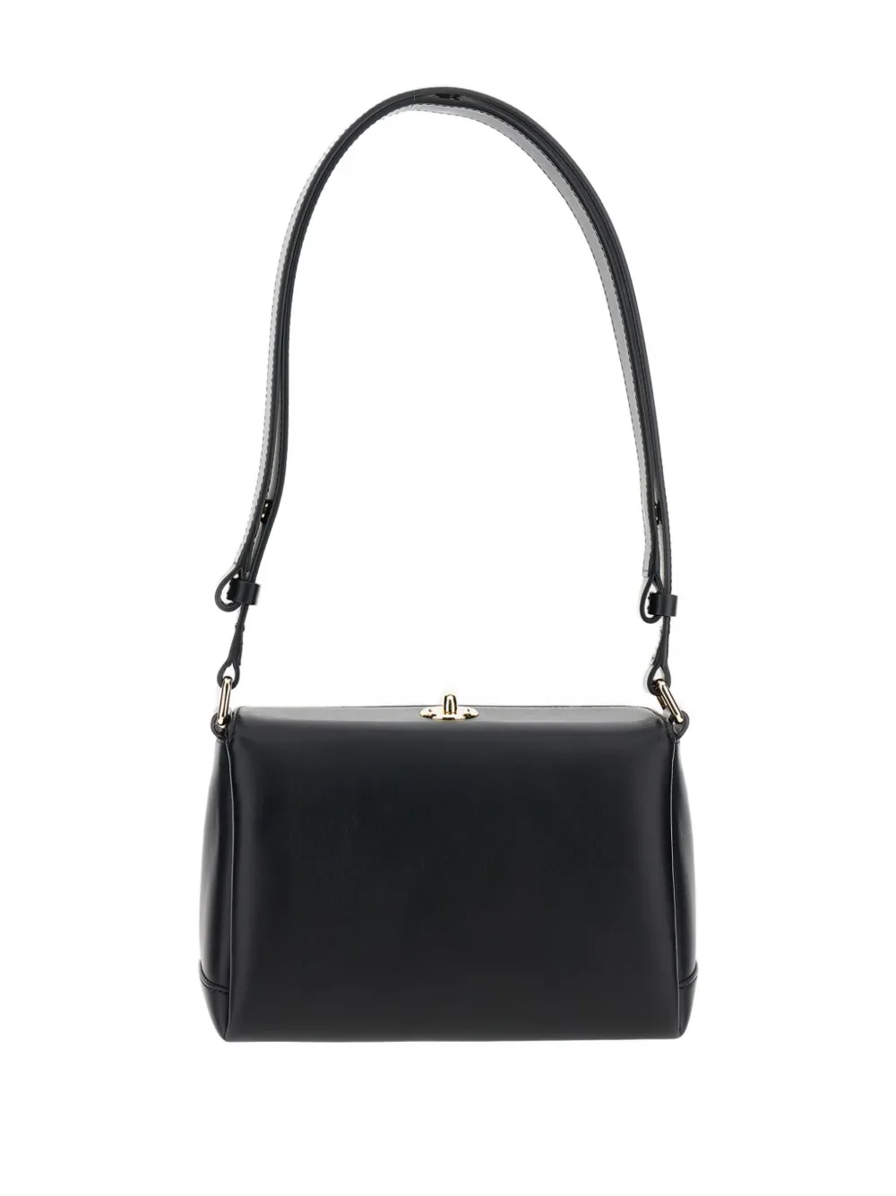 Plan C leather shoulder bag - Zwart