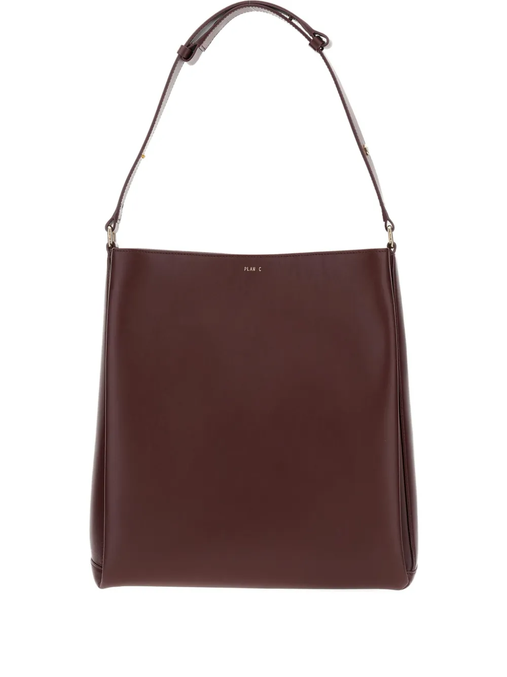 Plan C leather shoulder bag - Marrone