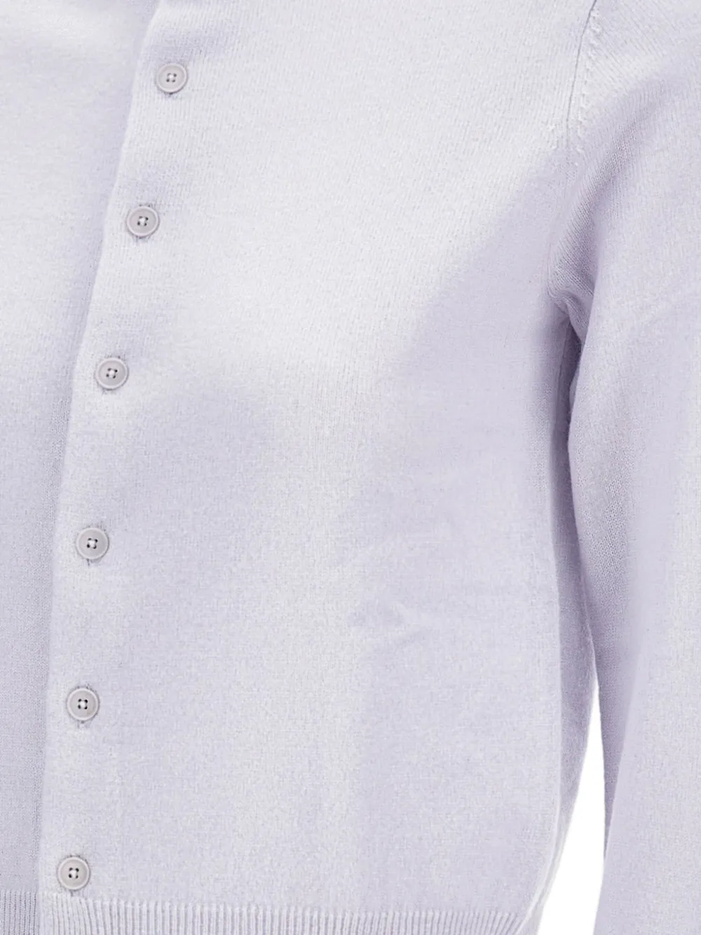 extreme cashmere Vest met geribbelde kraag en knopen Blauw