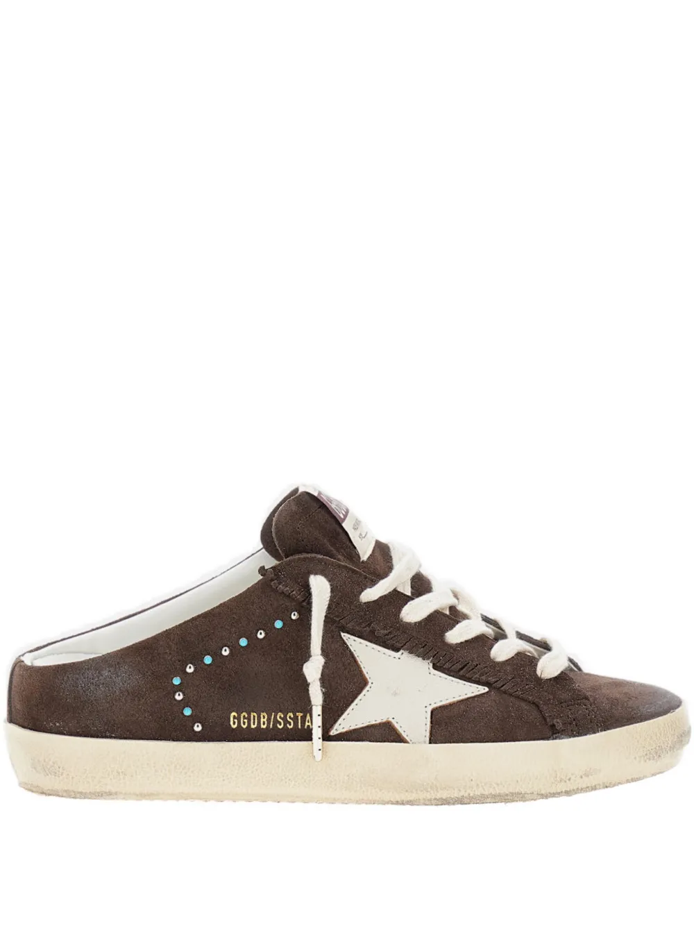 Golden Goose Super-star suede sabot sneakers Brown