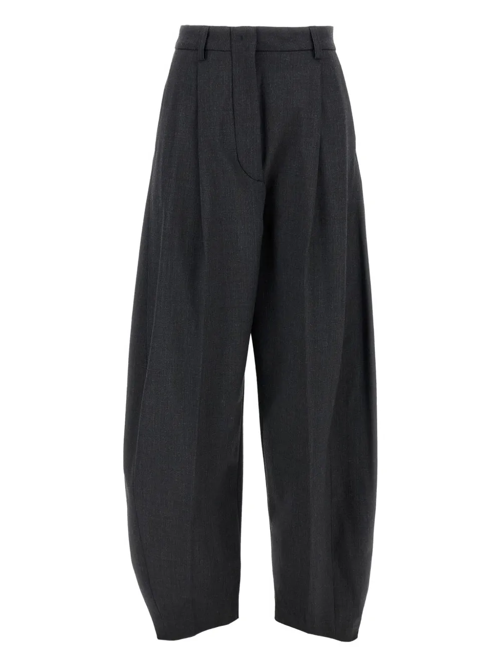 THELATEST pleated side-pocket trousers Zwart