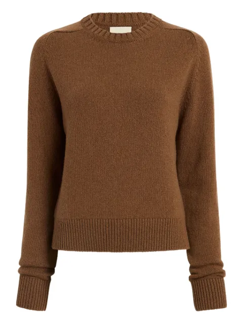 KHAITE Nera crew-neck long-sleeve sweater
