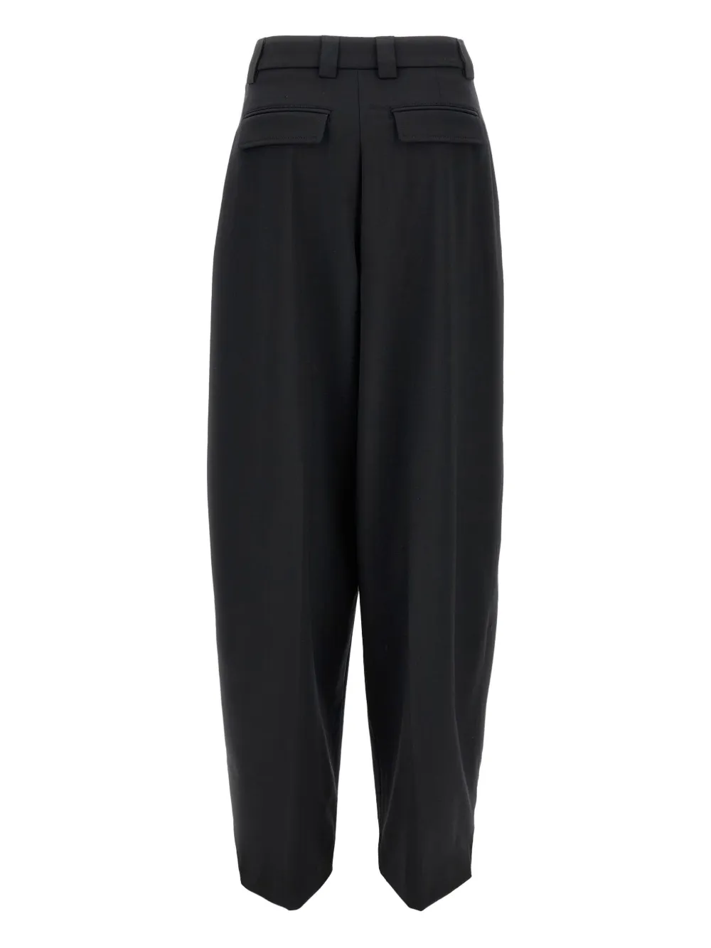 THELATEST pleated front-zip trousers Zwart